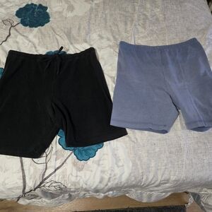 Black and Gray Shorts Set